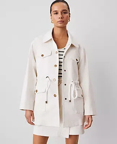 Ann Taylor Petite Effortless Wrap Skirt In Winter White