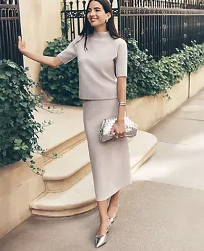 Ann Taylor Petite Embellished Sweater Skirt