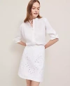 Ann Taylor Eyelet A-line Skirt