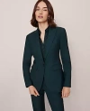 Ann Taylor Petite Fitted Long Blazer In Green