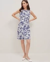 Ann Taylor Floral Linen-blend Shift Dress