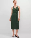 Ann Taylor Petite Halter Wrap Midi Dress