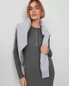 Ann Taylor Petite Henley Knit Column Dress In Dried Cilantro