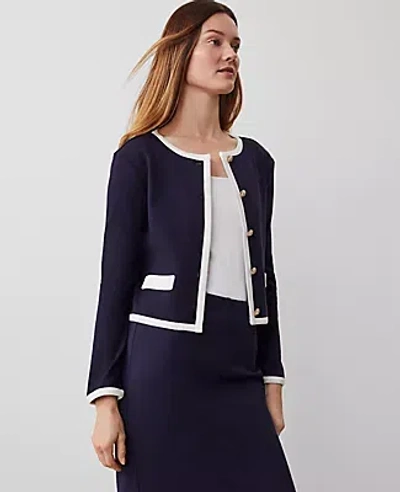 Ann Taylor Petite Lady Jacket In Night Sky