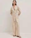 Ann Taylor Petite Lapel Wide-leg Jumpsuit
