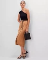 Ann Taylor Petite Linen-blend Belted Wrap Skirt
