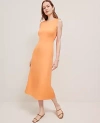 Ann Taylor Petite Linen-blend Column Midi Dress