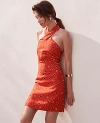 Ann Taylor Petite Linen Halter Sheath Dress