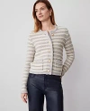 Ann Taylor Petite Lurex Tweed Jacket In Ivory/gold Multi
