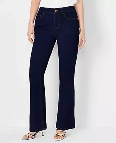 Ann Taylor Petite Sculpting Pocket Mid Rise Boot Cut Jeans In Rinse Wash - Curvy Fit