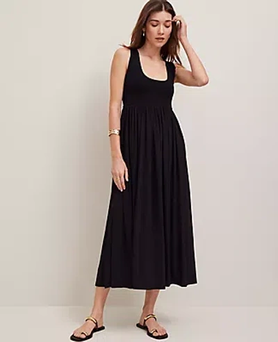 Ann Taylor Petite Mixed Media Sweater Tank Dress