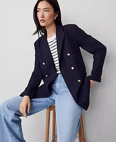 Ann Taylor Petite Modern Blazer In Night Sky