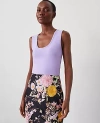 Ann Taylor Petite Modern Scoop Neck Tank Top In Radiant Amethyst