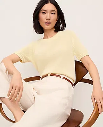 Ann Taylor Petite Modern Sweater Tee In Yellow