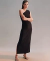 Ann Taylor Petite One Shoulder Midi Sheath Dress