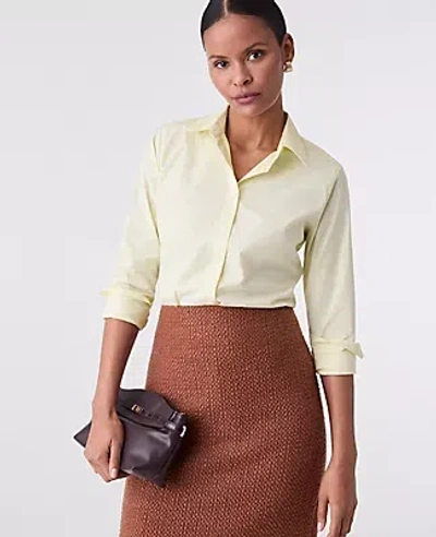Ann Taylor Petite Perfect Shirt In Yellow