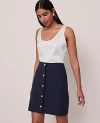 Ann Taylor Petite Pocket Skirt In Blue