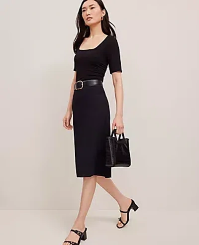 Ann Taylor Petite Ponte Pencil Skirt