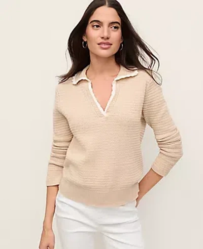 Ann Taylor Petite Scallop Collar Sweater