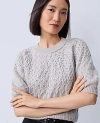 Ann Taylor Petite Shimmer Cable Sweater Tee