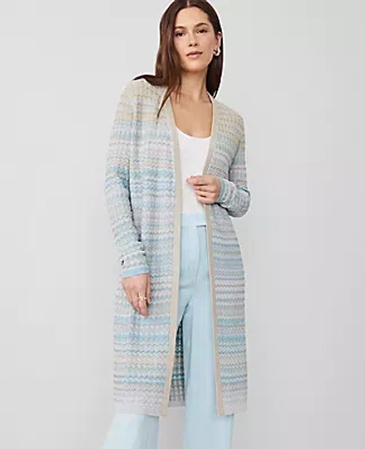 Ann Taylor Petite Shimmer Ombré Cardigan In Multi