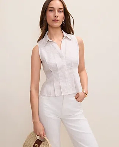 Ann Taylor Petite Sleeveless Flare Shirt