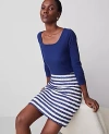 Ann Taylor Petite Square Neck Top In Royalty Blue