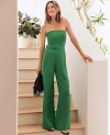 Ann Taylor Petite Strapless Linen Blend Jumpsuit