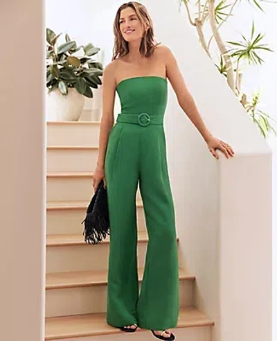 Ann Taylor Petite Strapless Linen Blend Jumpsuit