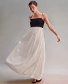 Ann Taylor Petite Strappy Linen Blend Maxi Dress