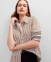 Ann Taylor Petite Striped Relaxed Perfect Shirt