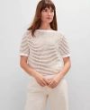 Ann Taylor Petite Striped Wedge Sweater