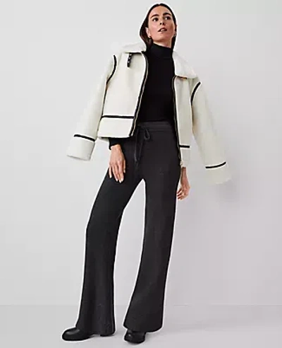 Ann Taylor Petite Sweater Pant In Heathered Onyx