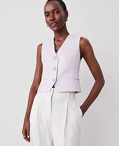 Ann Taylor Petite Tailored Vest In Orchid Hush