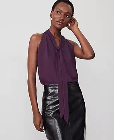 Ann Taylor Petite Tie Neck Halter Top