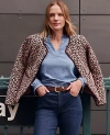 Ann Taylor Petite Weekend Collection Animal Print Quilted Jacket In Multi
