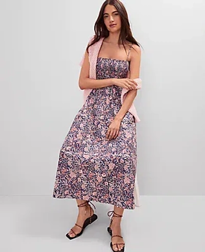 Ann Taylor Petite Weekend Collection Floral Flare Dress