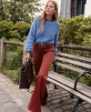 Ann Taylor Petite Weekend Collection Go-everywhere Flare Pant In Brown