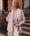 Ann Taylor Petite Weekend Collection Popcorn-stitch Cable Sweater In Purple