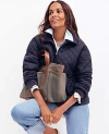 Ann Taylor Petite Weekend Collection Quilted Bomber Jacket In Night Sky