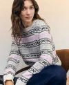 Ann Taylor Petite Weekend Collection Relaxed Fair Isle Sweater In Multi