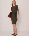 Ann Taylor Petite Weekend Collection Tie Waist Shift Dress
