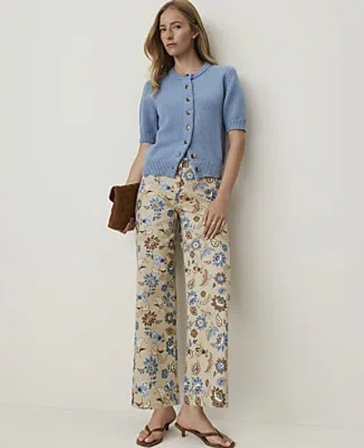 Ann Taylor Petite Weekend Floral Boot Jean In Cool Sesame