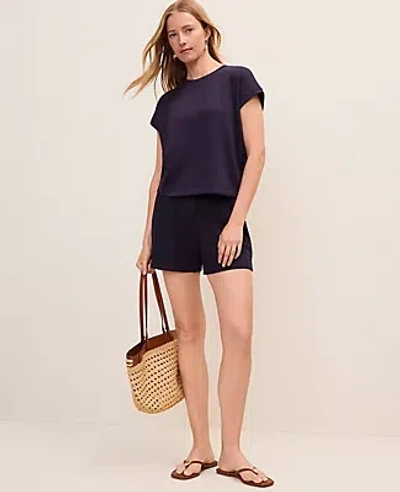 Ann Taylor Petite Weekend Relaxed Short In Black
