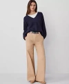 Ann Taylor Petite Wide-leg Pant In Cafe Au Lait