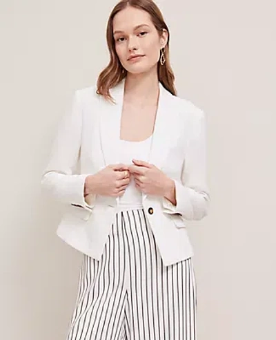 Ann Taylor Piqué Fitted Blazer