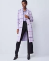 Ann Taylor Plaid Chesterfield Coat