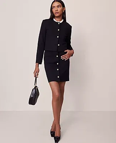Ann Taylor Pocket Skirt In Black