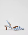 Ann Taylor Pointy Toe Buckle Slingback Pumps In Zephyr Blue