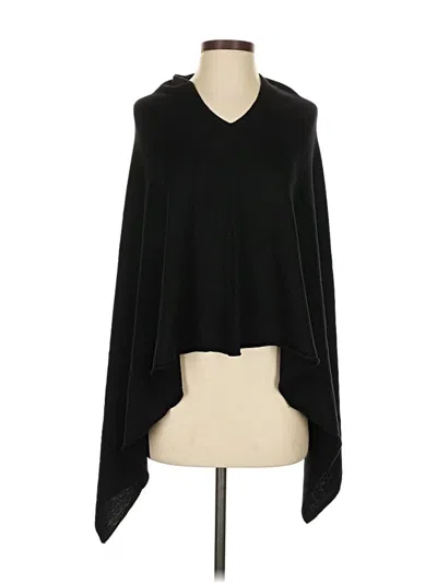 Pre-owned Ann Taylor Poncho In Black